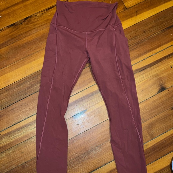 lululemon Align™ High-Rise Pant with Pockets 25" Size 6 Mulled Wine - Picture 3 of 8